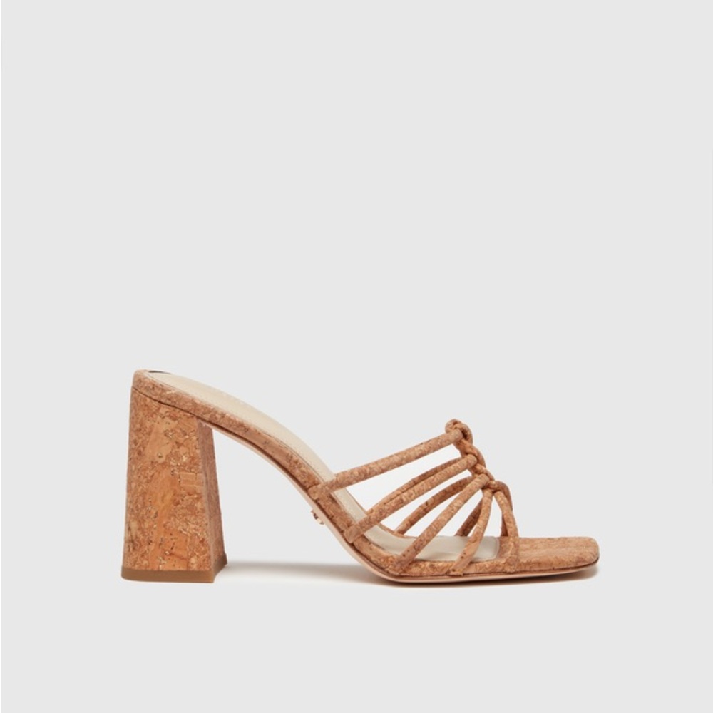 🆕Paige NEW Women's Becca Cork Slip On Strappy High Heel SZ 8.5